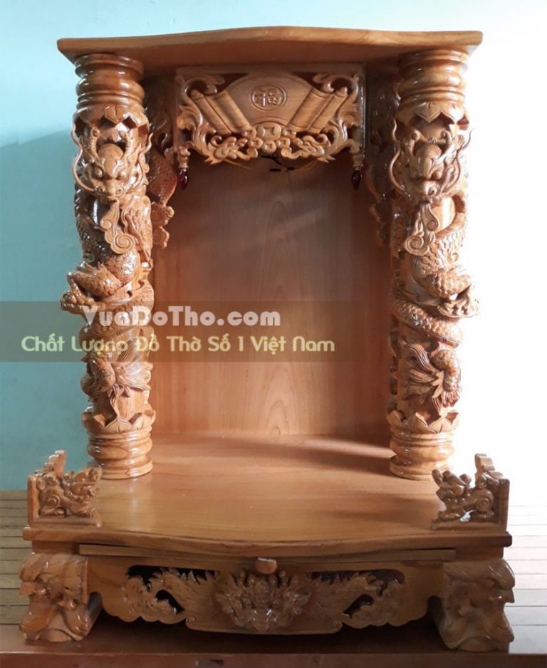 Bán bàn thờ thần tài ông địa đẹp làm từ gỗ gõ đỏ dày nguyên tấm ...